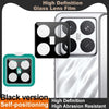 For Xiaomi 15 Pro imak Black Version HD Glass Rear Camera Lens Film, Self-positioning Version