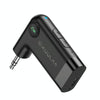 KUULAA KL-YP08 Car Wireless Bluetooth Receiver 5.0 Hands-free AUX 3.5mm(Black)