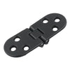 Cabinet Door Folding Hinge Thickened Zinc Alloy Half Round Table Flip Hinge, Color: Black