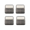 4pcs / Set Thickened Wear-Resistant Table And Chair Leg Covers Household Quiet Non-Slip Stool Foot Protector, Style: Large Rectangular Light Gray