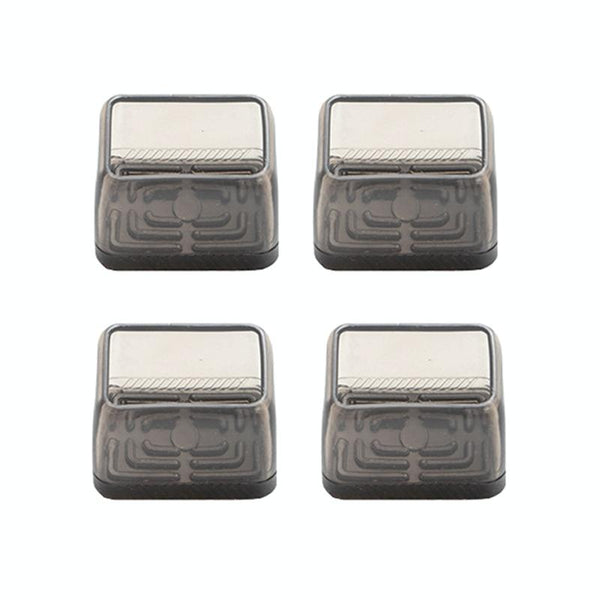 4pcs / Set Thickened Wear-Resistant Table And Chair Leg Covers Household Quiet Non-Slip Stool Foot Protector, Style: Large Rectangular Light Gray