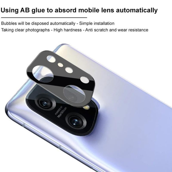 For OPPO Find X5 IMAK Rear Camera Lens Glass Film Black Version