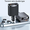 Car Retractable Charger One To Three Automobile Cigarette Lighter, Interface: 8 Pin