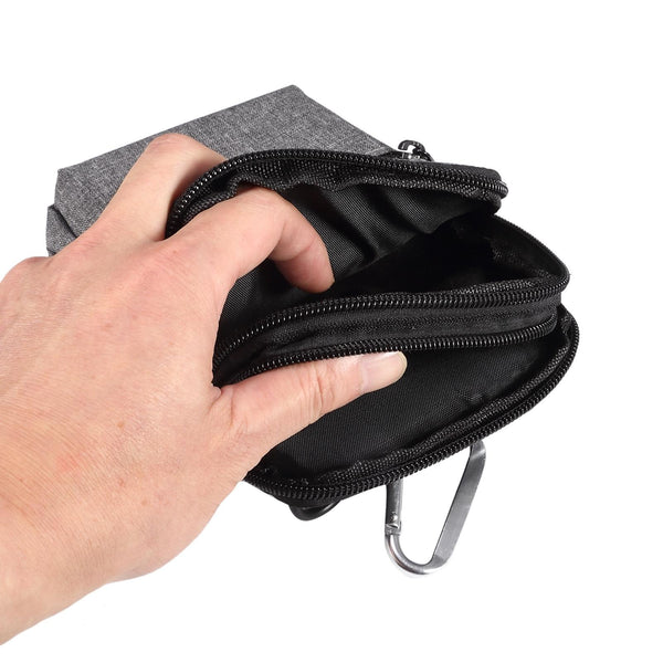 Denim Casual Waist Bag Crossbody Shoulder Bag(Dark Gray)