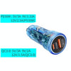 P35 48W PD30W+QC3.0 18W USB Transparent Car Quick Charge(Transparent)
