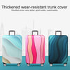 Travel Abrasion-resistant Elastic Luggage Protective Cover Suitcase Dust Covers, Size:22-24 inch(Gradient Ripple)