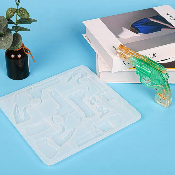 D2092-1 Drop Plastic Mold Revolver Rubber Moulded Silicone Mould(Model Mold)