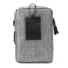 For 6-7 inch Mobile Phone Universal Silver Wire Canvas Waist Bag with Shoulder Strap & Earphone Hole & USB Cable Hole(Black)
