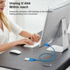 Printer / Hard Disk USB 3.0 Male to Female Extension Cable, Length:0.3m(Blue)