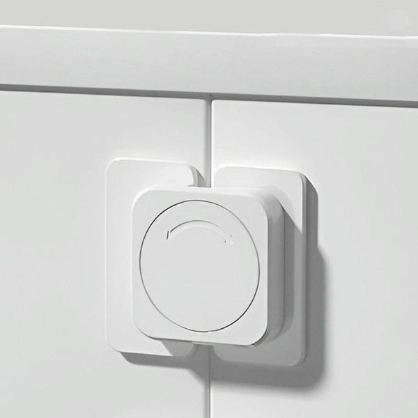 Multifunctional Baby Anti-pinch Door Latch Drawer Refrigerator Child Safety Lock(White)