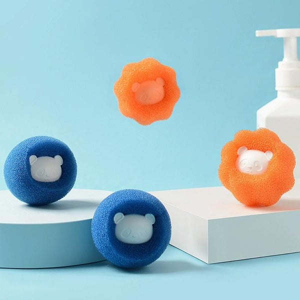Washing Machine Laundry Ball Decontamination Hair Removal Anti-winding Cleaning Ball(Orange)