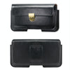 For Phones Below 6.7 inches Retro Wallet Style Horizontal Phone Waist Bag(Black)