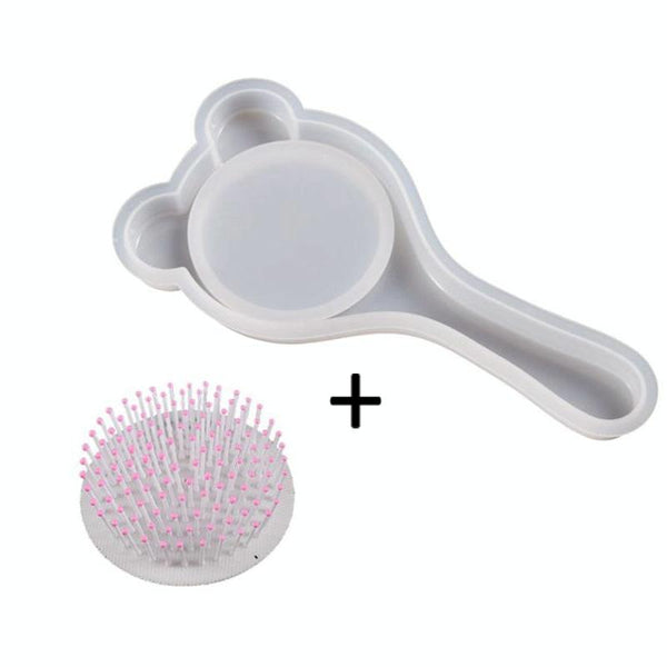 Air Cushion Comb Set Silicone Mold DIY Epoxy Resin Craft Making Mold, Spec: Bear Ear 002