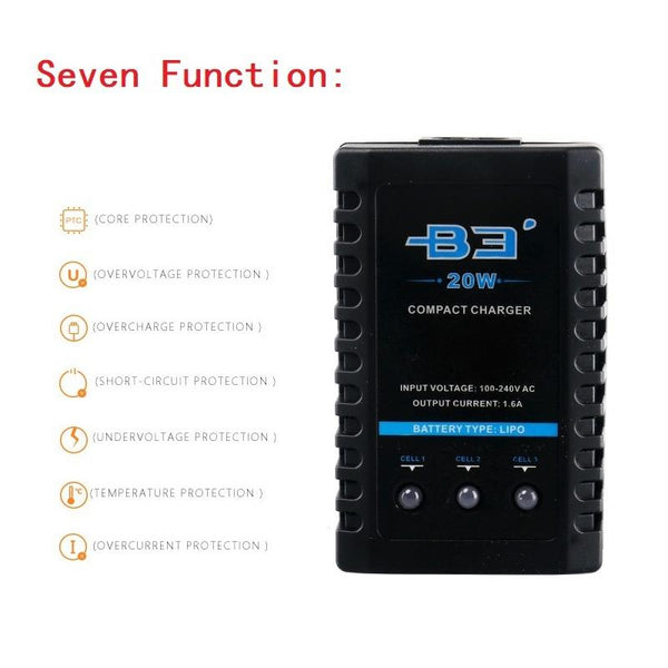 B3 20W Model Fixed Wing Drone Lithium Battery Charger(EU Plug)