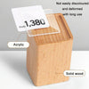 Commodity Price Display Board Tea Set Wine Label Stand, Specification: Walnut (Small)