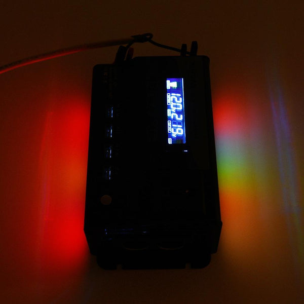 XUYUAN 3000W Car Inverter LED Colorful Atmosphere Light 4USB Charging Converter, UK Plug, Specification: 24V-220V