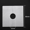 Square Hole Decoration Cover Wall Hole Plug, Style: 2.2cm Hole Silver