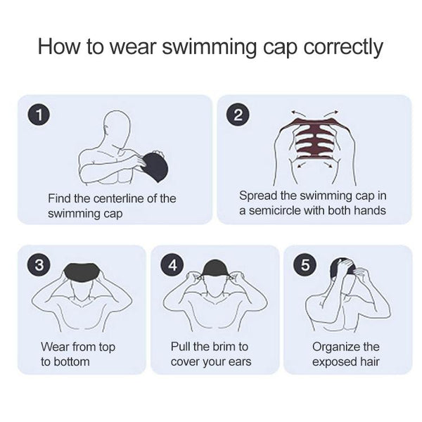 Children Swimming Cap PU Printed Cute Dolphin Pattern Elastic Swimming Cap(Sky Blue)