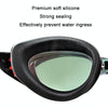 WAVE Electroplating HD Anti-fog Myopia Swimming Glasses, Color: Blue Red Optical