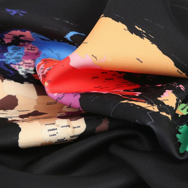 Travel Luggage Cover Suitcase Dustproof Scratch-proof Protection Elastic Sleeve, Size:M Size 22 to 24 inch(World Map)