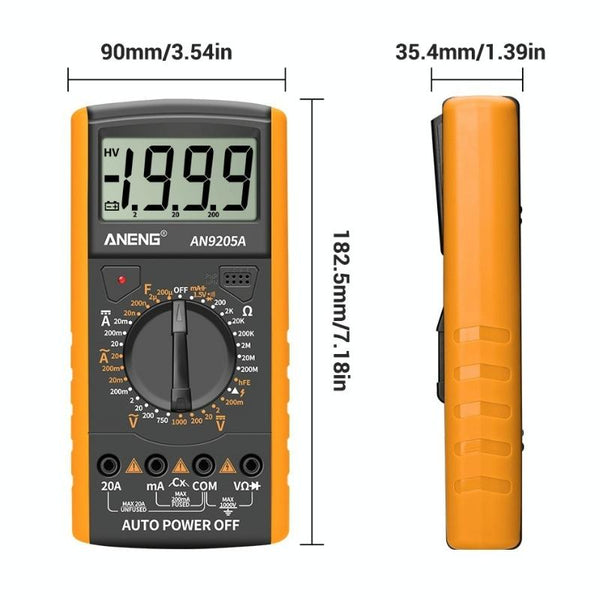 ANENG Automatic High-Precision Intelligent Digital Multimeter, Specification: AN9205A(Green)
