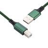 USB 2.0 to Square Port A/B Printer Adapter Cable, Length:0.5m(Green)