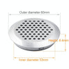 10pcs Bevel Surface 53mm Cabinet Round Air Vent Stainless Steel Louvered Grille Cover Vents with Little Holes