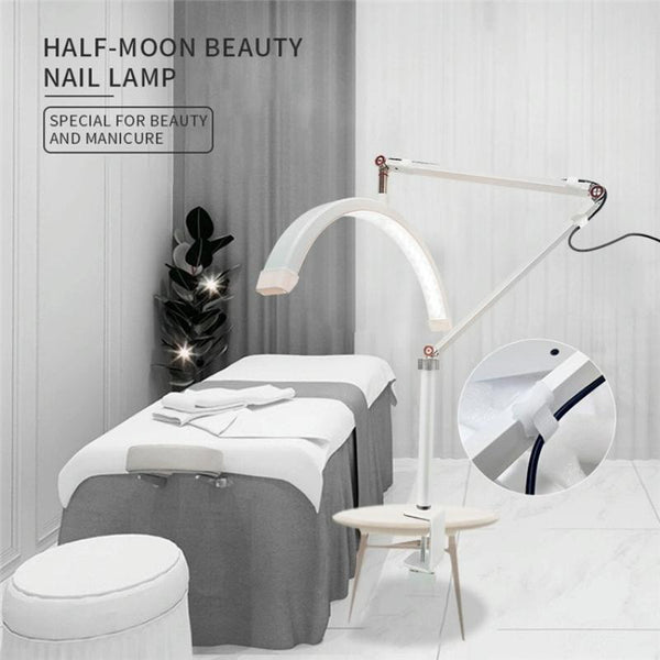 HD-M3X For Eyelash Extensions / Tattoo / Nail Art Lighting Lamp 16 inch Clip-on Half Moon Desk Lamp(UK Plug)