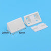 150 PCS Plastic Thickened Detachable Corner Connector Furniture Right Angle Board Bracket with Cover, Size: L (White)