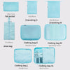7 In 1 Travel Storage Bag Set Folding Storage Bag( Lake Blue)
