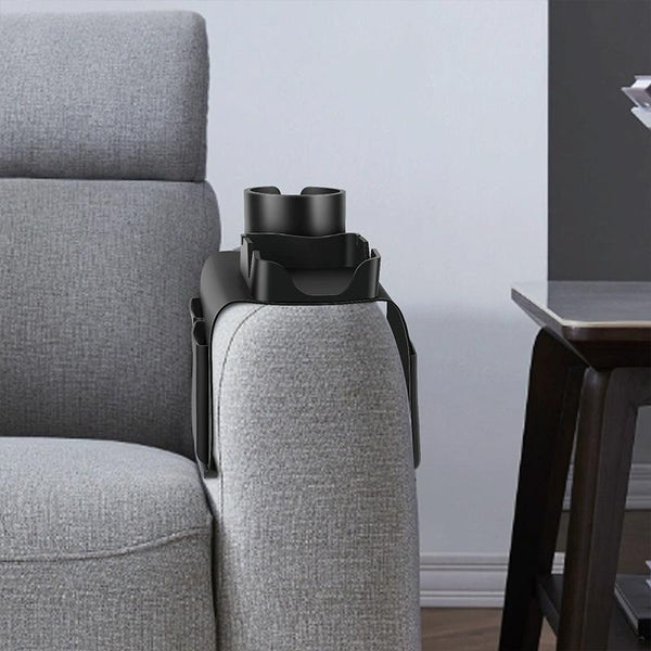 Upgrade Couch Cup Holder Tray Silicone Anti-Slip Sofa Armrest Tray(53 x 32 cm)