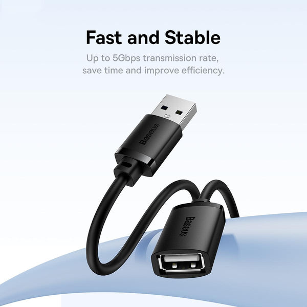 Baseus AirJoy Series USB 2.0 480Mbps Fast Speed Extension Cable, Cable Length:0.5m