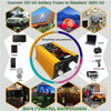 Tang III Generation 12V to 110V 6000W Modified Square Wave Car Power Inverter with LCD Display & Dual USB(Yellow)