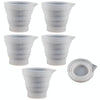 5pcs 50ml Folding DIY Epoxy Measuring Cup Silicone Mold Candle Plaster Glue Mixing Cup