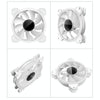COOLMOON 12cm Infinity Lens Computer Cooling Fan PWM ARGB Chassis Cooling Fan(Black)