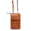 Elephant Pattern Multifunctional Cross Bag Phone Case(Brown)