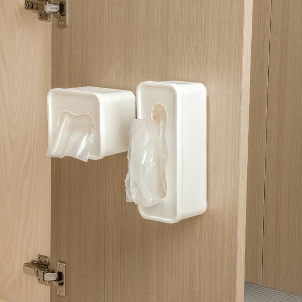 3 PCS Wall Mounted Large Opening Gloves Mask Small Object Storage Box, Style: Small Square
