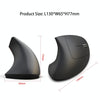 HXSJ T29 Bluetooth 3.0 Wireless Bluetooth 6-Keys 2400 DPI Adjustable Ergonomics Optical Vertical Mouse(Grey)