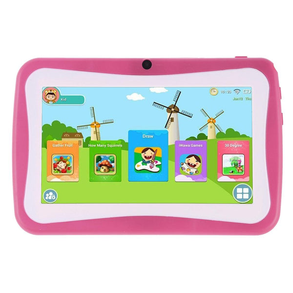 Kids Education Tablet PC, 7.0 inch, 1GB+8GB, Android 4.4.2 Allwinner A33Quad Core 1.3GHz, WiFi, TF Card up to 32GB, Dual Camera(Pink)