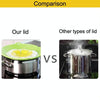 New Spill-Proof, Anti-Flutter and Heat-Resistant Silicone Pot Cover (Ramdom Color Delivery)