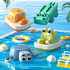 BY-05 Summer Children Play Water Chain Clockwork Toys Baby Bath Bathroom Toys, Style: Frog