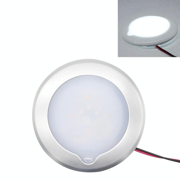 DC 9-30V 4.5W 3000-3300K IP67 Marine RV Dimmable 150mm LED Dome Light Ceiling Lamp, with Touch Control (White Light)