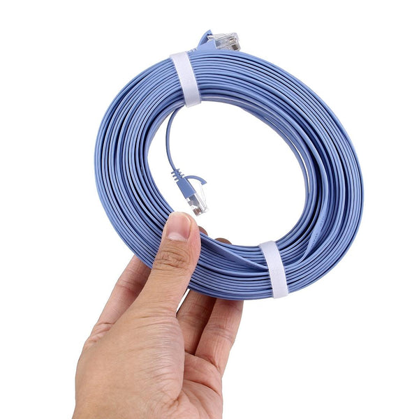 CAT6 Ultra-thin Flat Ethernet Network LAN Cable, Length: 30m(Blue)
