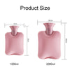 Large Explosion-proof Water-injected PVC Warm Water Bag, Spec: 2000ml (Dark Grey)