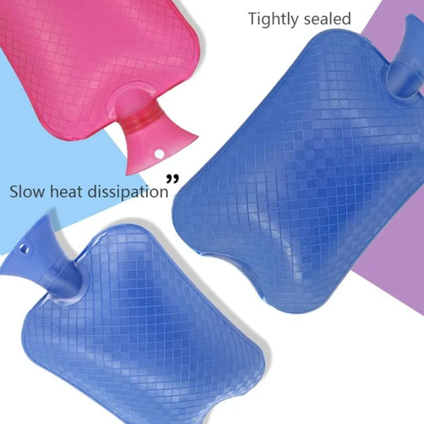 3000ml Large-Capacity Hot Water Bottle Injection Water Heating Foot Bed Warmer Quilt PVC Warmer Water Bag(Grey)