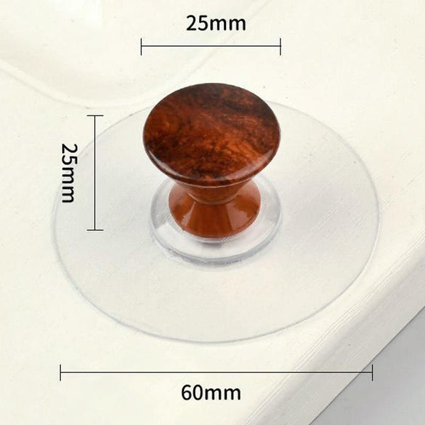 Hole-free Wardrobe Handles Drawer Glass Door Adhesive Household Round Handle, Spec: K