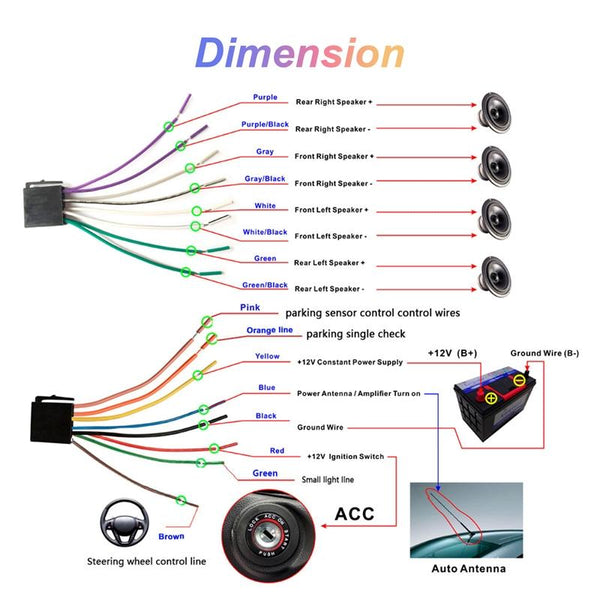 6.86inch Dual Butt Button Knob Player MP5 With Backup Camera Function / Bluetooth / CarPlay(Standard)