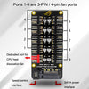 PWM Fan Hub Desktop Computer CPU Fan Expander Supports 3Pin&4Pin(Black)