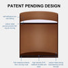 2pcs/set Furniture Carbon Steel Wraparound Heightening Foot Pad, Style: Round 6x10cm (Brown)