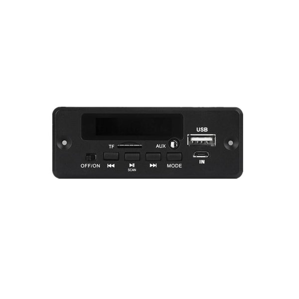 12V Folder Play With Power Amplifier MP3 Decoding Board With Recording Call Loss Motherboard With Bluetooth(Black)